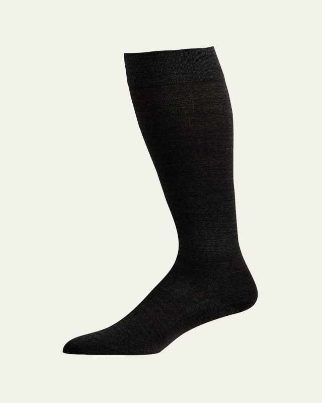 Sensitive Berlin Textured-Band Knee Sock
